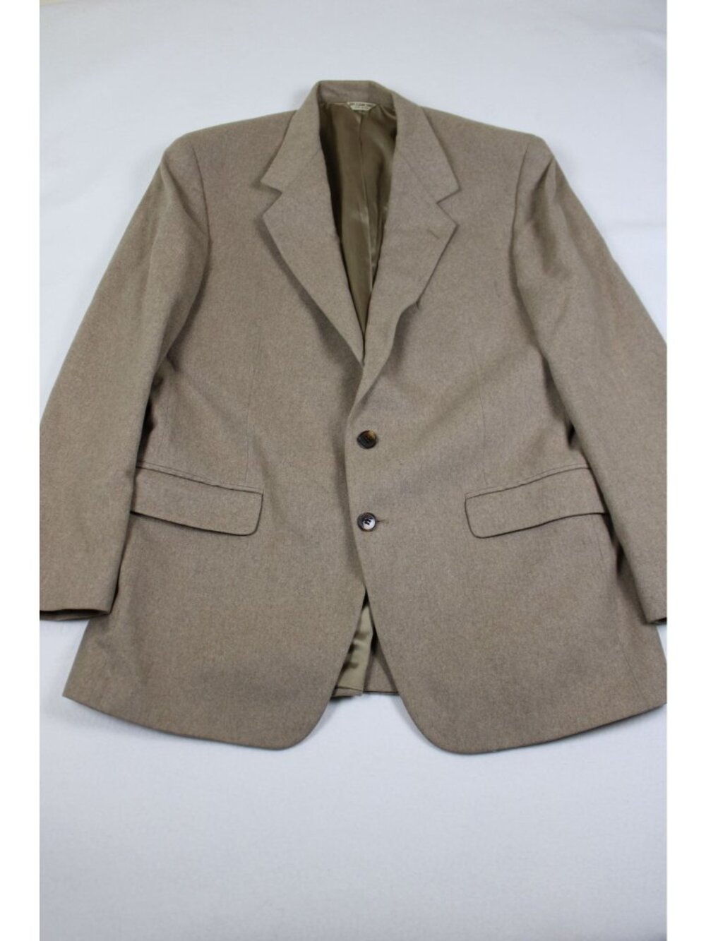 Lord & Taylor Fifth Avenue Collection Mens Beige 100% Cashmere Blazer